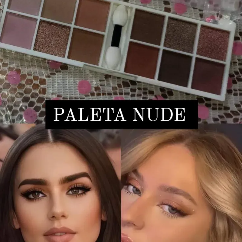 Paleta Nude De 12 Colores Paletas De Sombras Lola Cosmetics