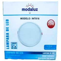 💡 Lámpara redonda 20W para techo