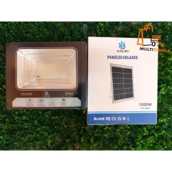 ☀️💡 Lámpara solar 1000W con panel independiente