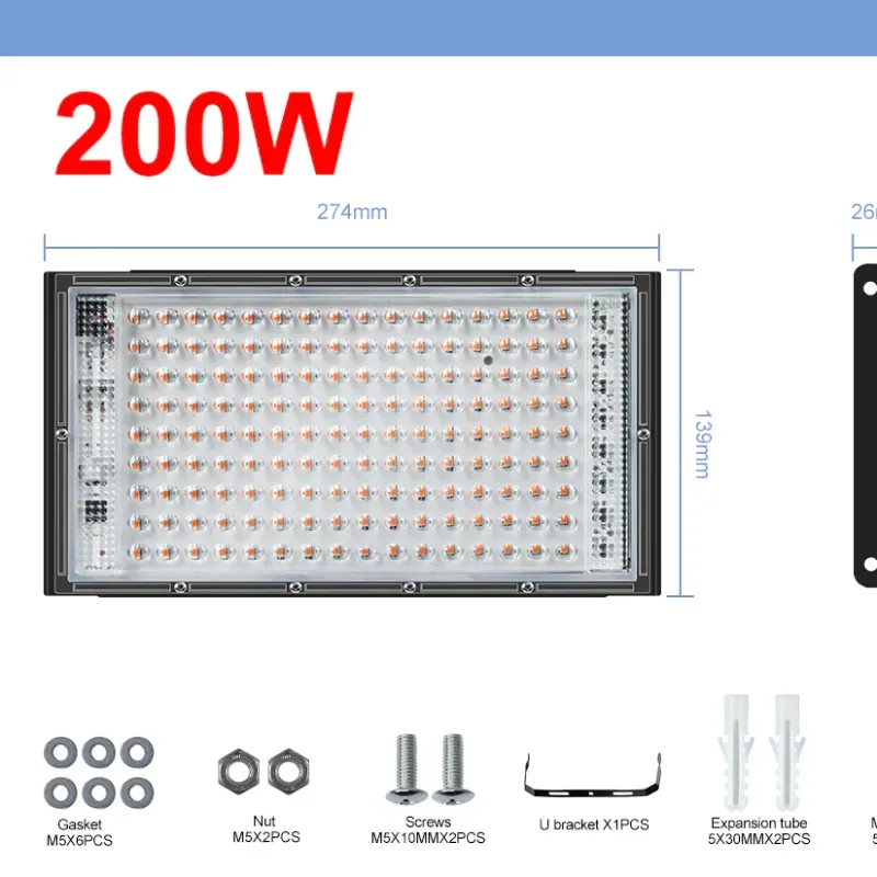  💡 Reflector eléctrico 110V 200W para exteriores