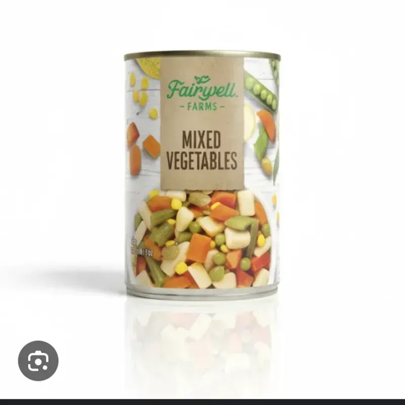 * Vegetales Mixtos (Enlatados Fairwell): 