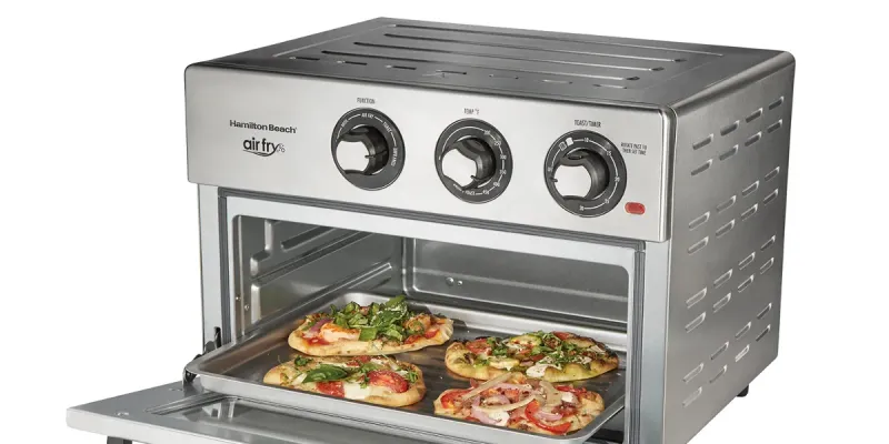 👉🏻Horno Tostador y Freidora de Aire 2 en 1 - Acero Inoxidable.