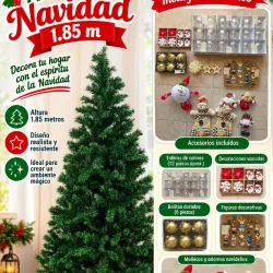 Árbol grande con adornos