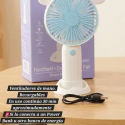 Ventilador abanico recargable