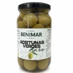 Aceitunas verdes con hueso