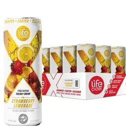 Energizante Life Cider limón-fresa Caja