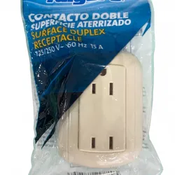 Toca corriente contacto doble sobreponer