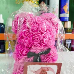 Oso de flor grande 
