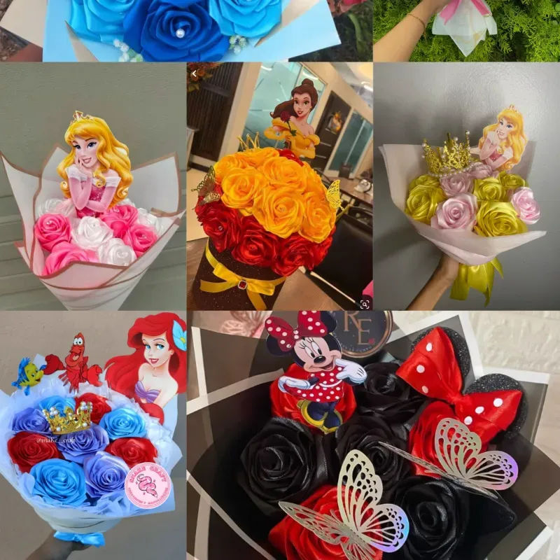 Ramo de princesa y personajes favoritos 