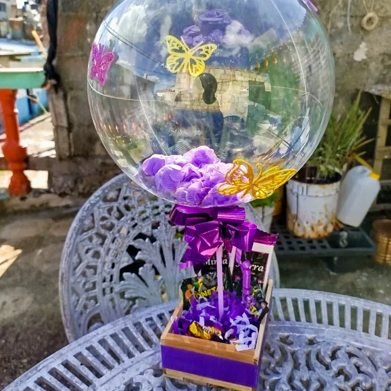 Regalo con Globo burbuja 