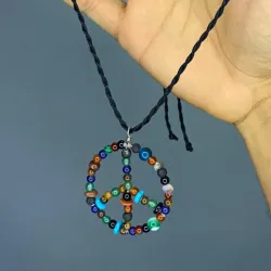 ☮️Collar con Simbolo de la Paz ☮️