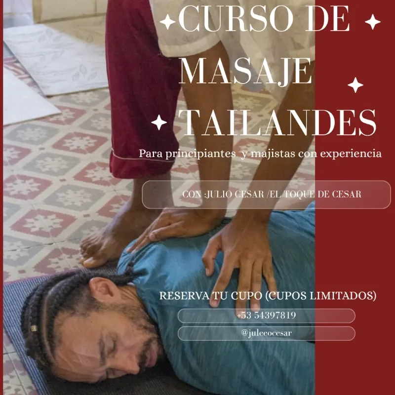 âšððœââïžCURSO DE MASAJE TAILANDES âš