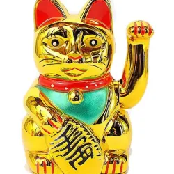 🐈‍⬛Gatos de la Suerte 🍀 DORADOS 🐈