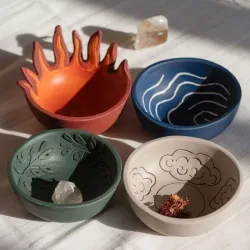 🌊🌬️VASIJAS DE 4 ELEMENTOS 🌱🪨