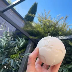 Vela en forma de Mundo 🌍