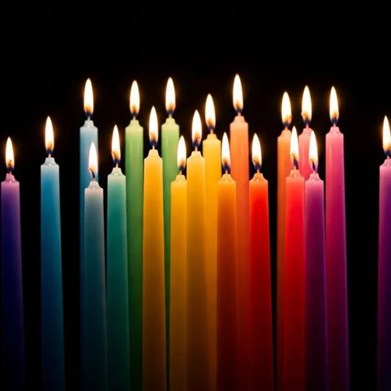 Velas de Diferentes colores ๐