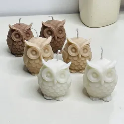 🕯️Velas en Forma de Búhos 🕯️