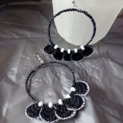 Argollas con perlitas