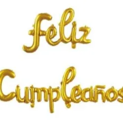 Cartel feliz cumpleaños inflable 