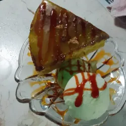 Helado con dulce