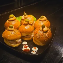 Mini Hamburguesas de Queso y Camarones