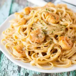 Pastas con Camarones 