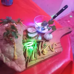 Empanada rellena con Camarones