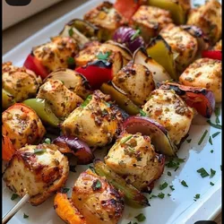 Brochetas de pollo