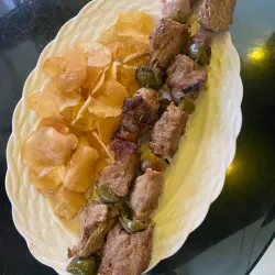 Brocheta de Cerdo y Vegetales