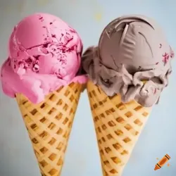 Barquilla con helado 