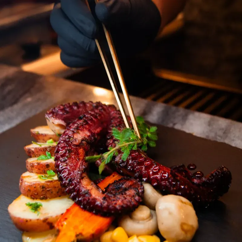 Pulpo a la brasa