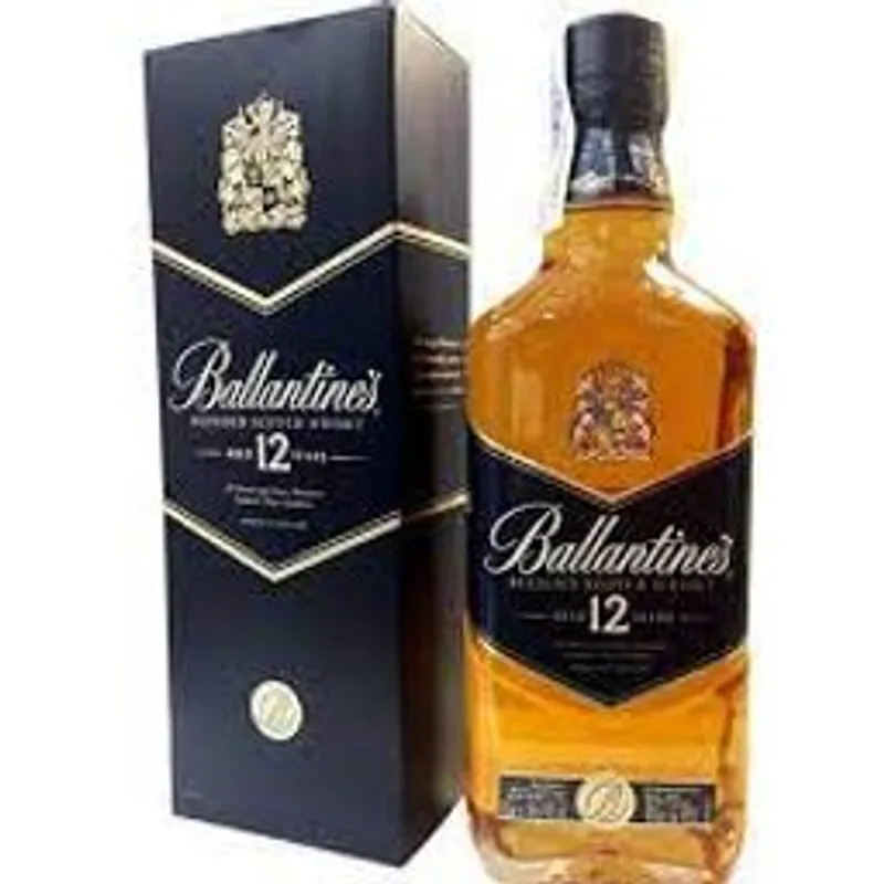 Botella de Whisky Ballantines 12 Años