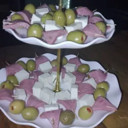 Dados de Queso Blanco y jamón 