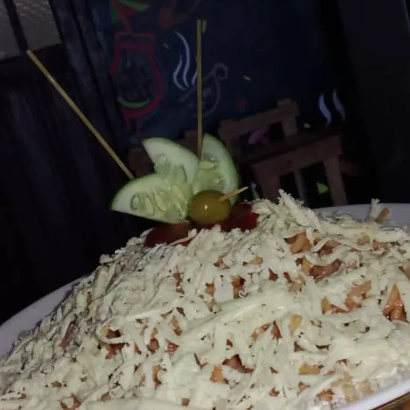Espaguetis de queso blanco