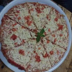 Pizza XL de queso blanco