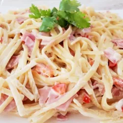 Espaguetis Jamon y Queso