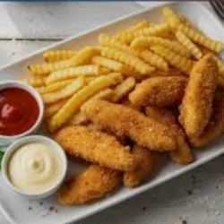 Julianas de pollo empanados