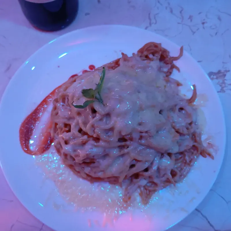 Espaguettis queso