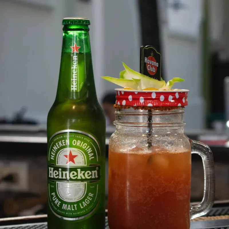 Michelada con Heineken
