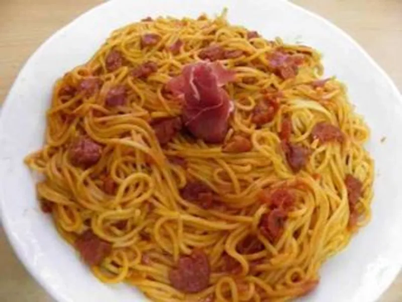 (QM) Espaguetis con Jamón 