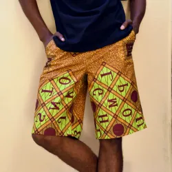 Short estampado verde