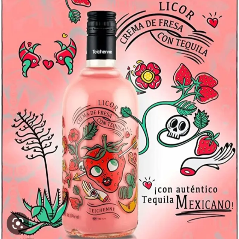 Crema de fresa con tequila