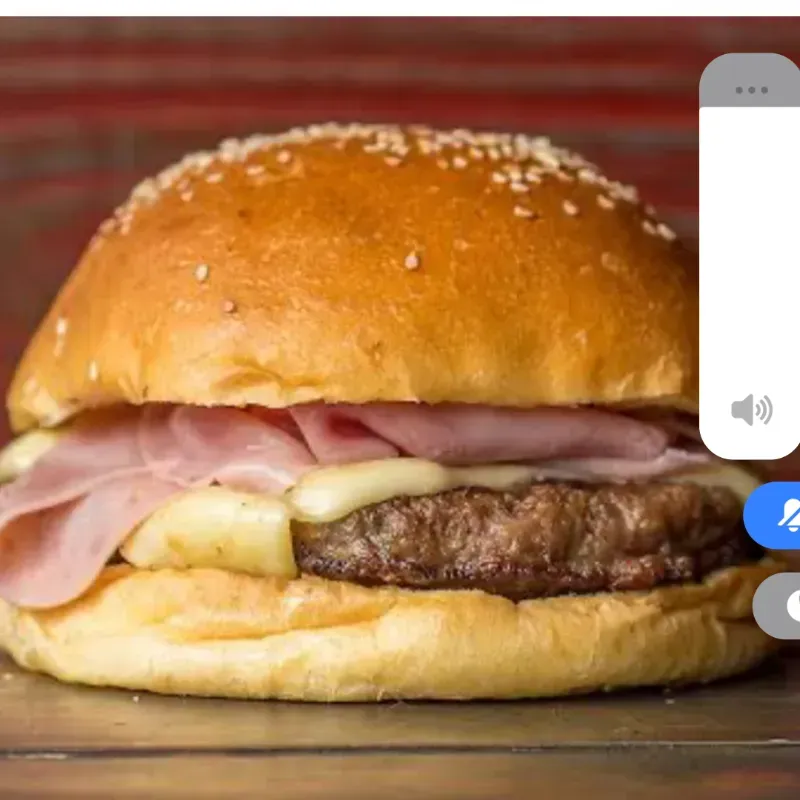 Hamburguesa Clásica (c/Jamón y Queso Gouda)