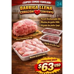 Combo #24(Pollo dónde está el Pernil)