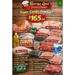 Combo #4(Comida para los tuyos)