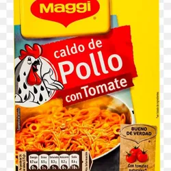Caldo de pollo con tomate 