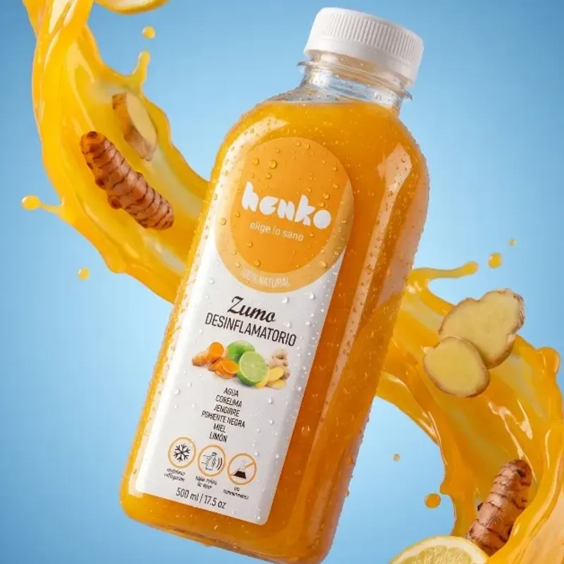 ZUMO DE CURCUMA, JENGIBRE Y LIMON