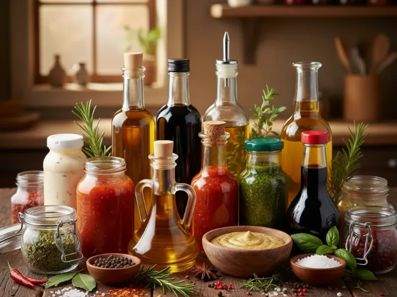 Salsas, aceites, condimentos y aderezos