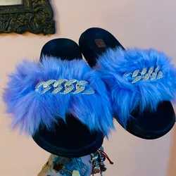 Chanclas de pelos