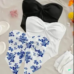 Conjunto de Blusas sin Hombros